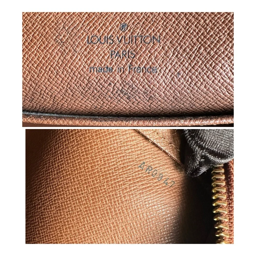Stunning Brown and Gold Monogram Pouch
